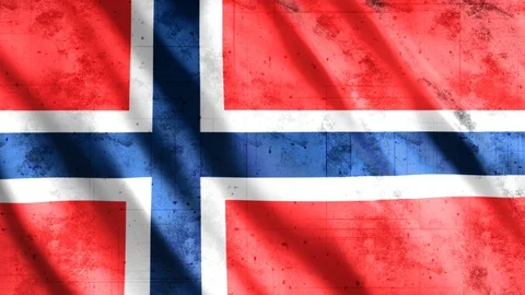Norway Flag Grunge Stock Footage 123821747