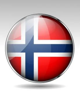 Norway flag icon Stock Illustration