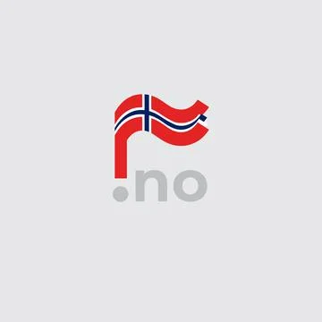 Norway flag icon. Original simple design of the norwegian flag. Vector Stock Illustration