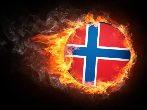 Norway Flag Stock Illustration
