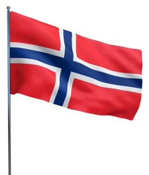 Norway Flag Image Stock Illustration
