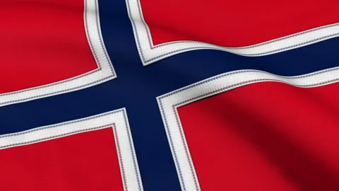 Norway Flag Loop Stock Footage 241255121