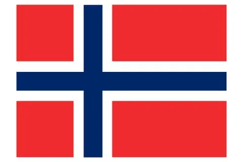 Norway flag vector template background realistic copy Illustrazione stock