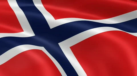 Norway FlagInTheWind Stock-Footage 767986