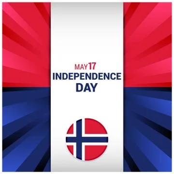 Norway Independence day design vector Stock Illustration