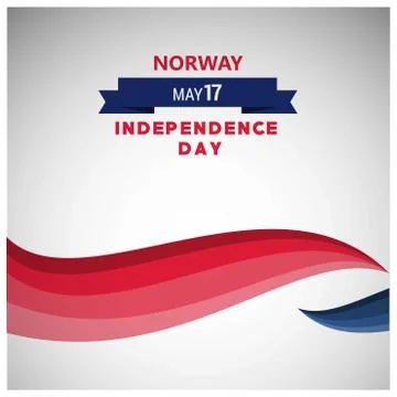 Norway Independence day design vector Illustrazione stock