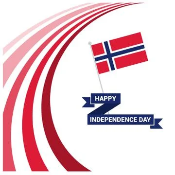 Norway Independence day design vector Illustrazione stock