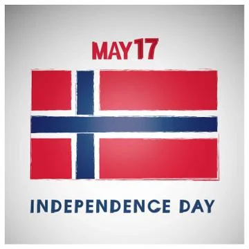 Norway Independence day design vector Stock Illustration