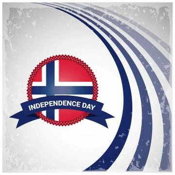 Norway Independence day design vector Illustrazione stock