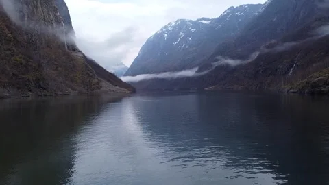 Norway Landscape Drone Stock Footage 323314426