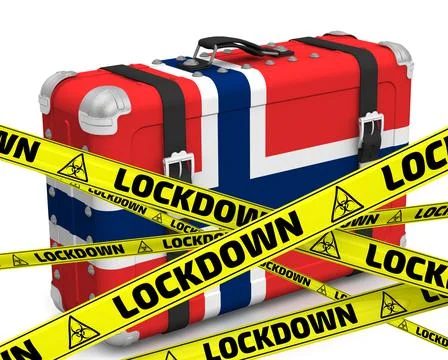 Norway is in lockdown Illustration