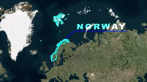 Norway Map Animation Stock Footage 273875930
