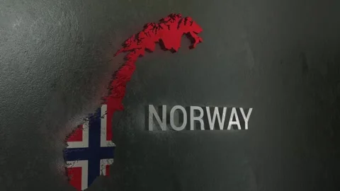 Norway Map Stock Footage 277925752