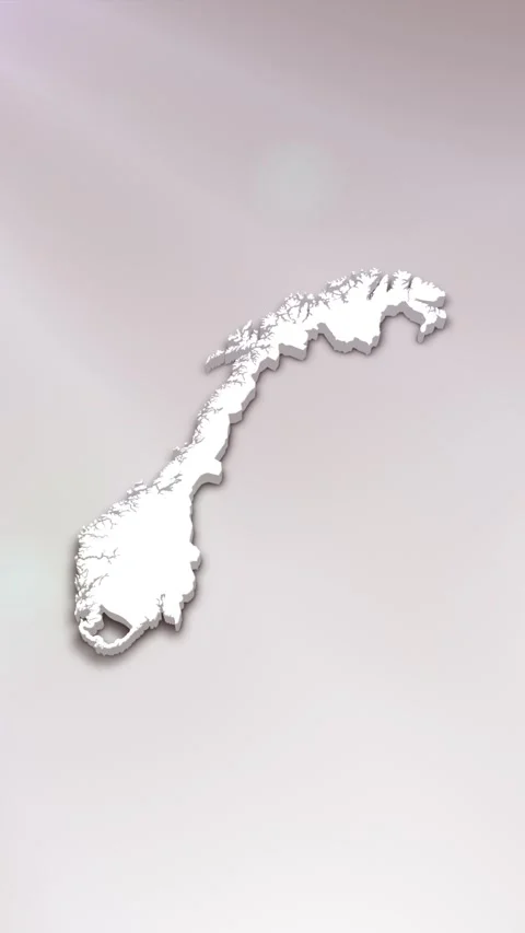 Norway Map Intro 库存影片 261660764