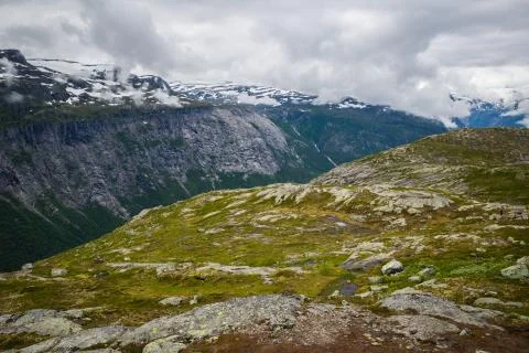 Norway mountain Stock Photos