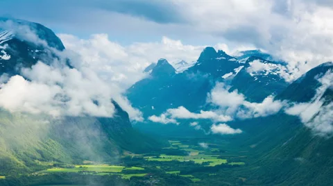 Norway Mountains and Clouds Timelapse Vidéo 52802848
