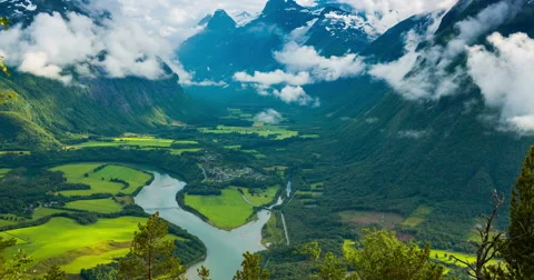 Norway Mountains and Clouds Timelapse Vidéo 52808690