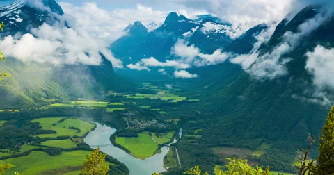 Norway Mountains and Clouds Timelapse Vidéo 52809310