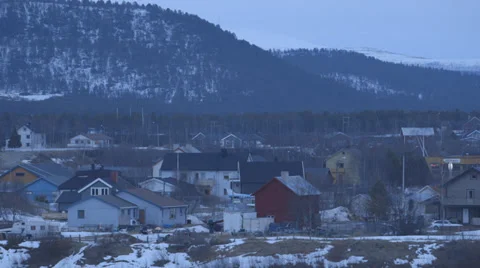 Norway-Narvik-Mountain-Town-Location-Landscape-4 Stock Footage 38071765