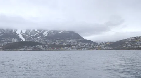 Norway-Narvik-Town-Bay Stockbeeldmateriaal 37812165