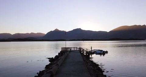 Norway - Pier (drone) Stock Footage 106131756