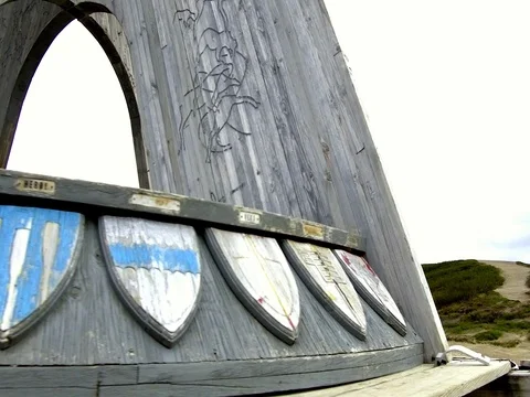 Norway Polarcirkel Statue Stock Footage 80856121