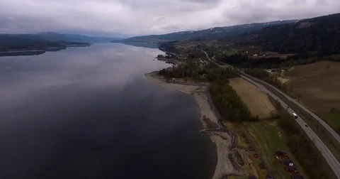 Norway River And Mountains Stock Footage 82308260