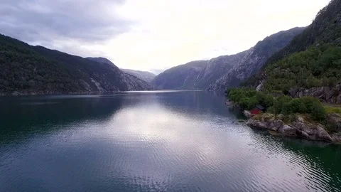 Norway. Sea, view from the drone Stock Footage 69756565