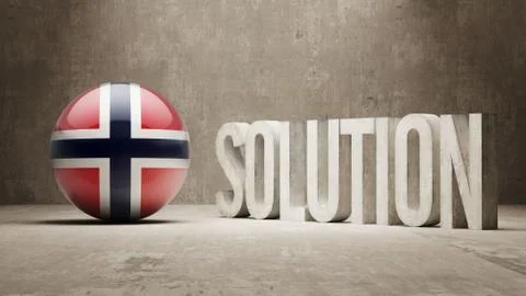 Norway. Solution Concept. Stock Illustration