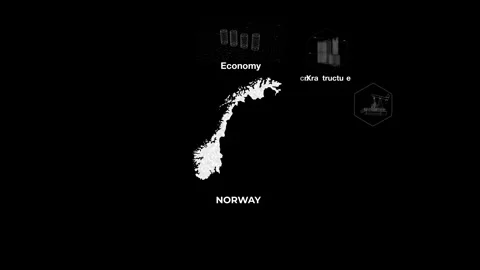 Norway technology map with animated charts Stock Footage 340981430