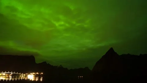 Norway Timelapse Aurora Stock Footage 153278704
