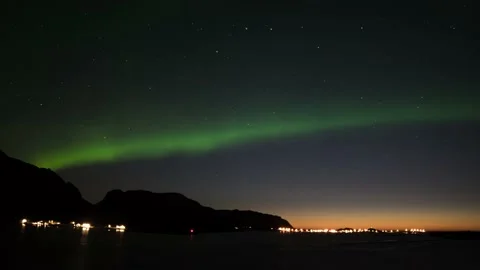 Norway Timelapse Aurora Stock Footage 153284281