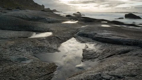 Norway Timelapse Beach Stock Footage 153274373