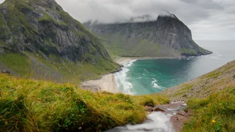Norway Timelapse Beach Stock Footage 153277149