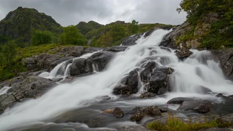 Norway Timelapse Waterfall Stock Footage 153281151
