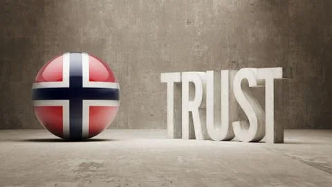 Norway. Trust Concept Stock Illustration