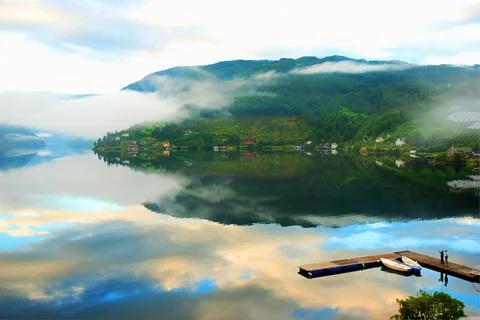 Norway, Ulvik. Stock Photos