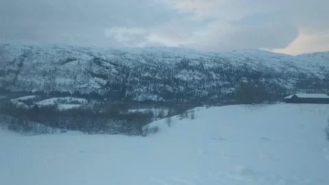 Norway, view from the train window Stock Footage 102780306