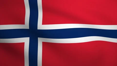 Norway Waving Flag Background Animation. Looping seamless 3D animation. Mot.. Stock Footage 230375340