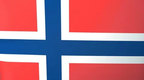Norway Waving Flag Stock Footage 10762307
