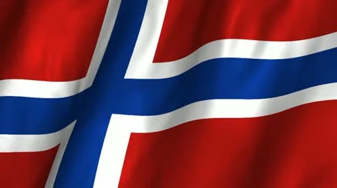 Norway Waving Flag Video stock 12353648