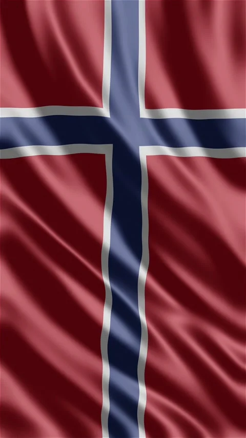 Norway waving flag Stock Footage 288004476