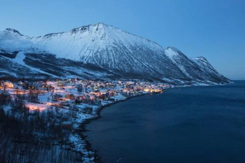 Norway in winter - trip to Senja Stock Photos