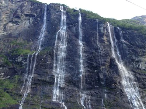Norway`s Five Sisters 스톡 사진