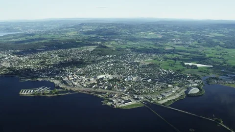 Norwegian City Hamar Stock Footage 81418225