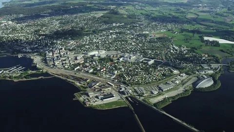 Norwegian City Hamar Stock Footage 81418286