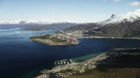 Norwegian City Narvik Stock Footage 81454575