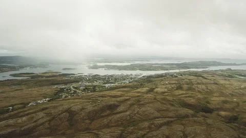 Norwegian City Rorvik Vídeo Stock 95556898