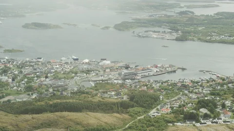 Norwegian City Rorvik Vídeo Stock 95558336