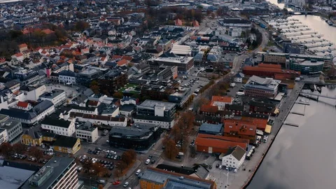 The Norwegian city of Tonsberg Vídeo Stock 119002648